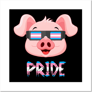 Pig Transgender Flag Lgbt Posters and Art